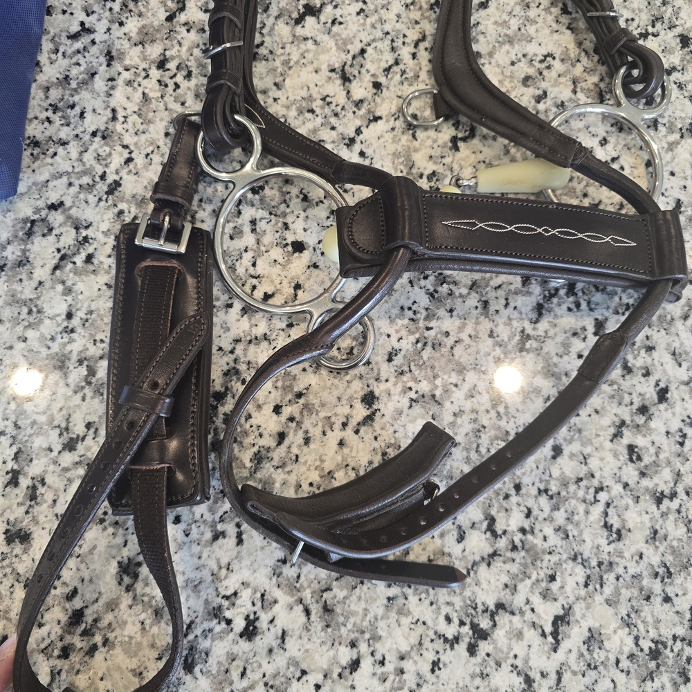 PS of Sweden High Jump Bridle - Sz Full - Brown - Picture 5 of 6